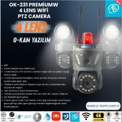 O-KAM OK-231 PREMİUMW WİFİ 4 LENS PTZ CAMERA