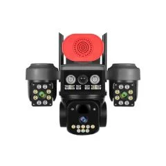 O-KAM 8090 3 LENS 4G SOLAR KAMERA MAVİ KIRMIZI IŞIKLI SİRENLİ