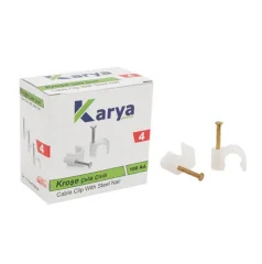 KARYA 4 NUMARA ÇELİK ÇİVİLİ 8 MM KROŞE (100'LÜ PAKET)(2X4 ANTİGRON KABLOLAR İÇİN)