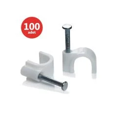 KARYA 8 NUMARA ÇELİK ÇİVİLİ 25 MM KROŞE (100'LÜ POŞET)(4X16 ANTİGRON KABLOLAR İÇİN)