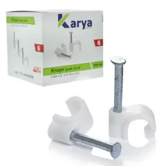 KARYA 6 NUMARA ÇELİK ÇİVİLİ 12 MM KROŞE (100'LÜ PAKET)(4X6 ANTİGRON KABLOLAR İÇİN)
