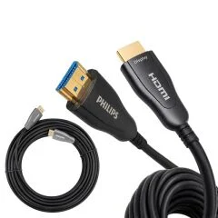 SWR3019W/93 100 Metre 4K 60Hz AOC Fiber Optik HDMI Kablo Çinko Alaşım Gövde Philips