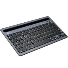 Klavye Lecoo BK100 Bluetooth V3.0 Çoklu Cihaz Uyumlu Şarj Edilebilir Kablosuz Gri Türkçe Q Lenovo
