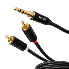 SWR2121B/93 2 Metre 3.5mm Stereo 2 RCA AUX Ses Kablosu Philips
