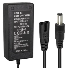 Adaptör PM-1980 12 Volt - 3 Amper - 36 Watt 5.5*2.5 Mm Uçlu Plastik Kasa Masaüstü PowerMaster