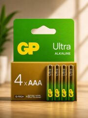 GP24AUETA21-2GSB4 G-TECH ULTRA ALK AAA İNCE.KALEM PİL 4'LÜ KART