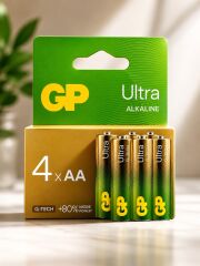 GP15AUETA21-2GSB4 G-TECH 1.5V ULTRA ALKALİN KALEM PİL 4'LÜ KART