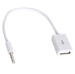 USB DİŞİ TO AUX STEREO 3 BOĞUMLU KABLO (ÇK-156)