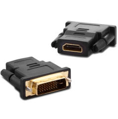 GOLD 24+1 PİN DVI ERKEK HDMI DİŞİ ÇEVİRİCİ JACK (ÇK-137)