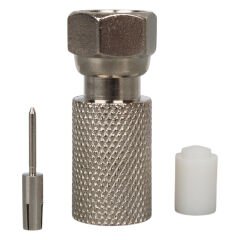 PİNLİ İĞNELİ RG11 F ERKEK KONNEKTÖR (3 PARÇA HALİNDE PİM+PLASTİK+KONNEKTÖR) (ÇK-71)