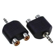 3.5 MM STEREO ERKEK/2RCA DİŞİ ÇEVİRİCİ JACK 1adet (ÇK-27)