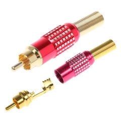 TOS FİŞ METAL GOLD KIRMIZI RCA (ÇK-1)
