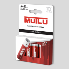 Pil MUTLU AA 4 LÜ PAKET 1.5V ALKALİN
