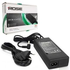 Adaptör Rose RA-1230 12 Volt 3 Amper Plastik Kasa