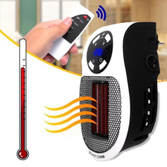 PM-20327 500 Watt Priz Tipi Uzaktan Kumandalı Taşınabilir Isıtıcı (Zamanlayıcı - Otomatik Kapanma) PowerMaster