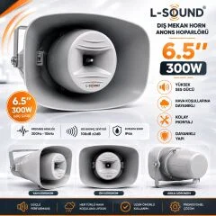 L-SOUND AQUA HOPARLÖR LS16300 6.5'' 300W IP66