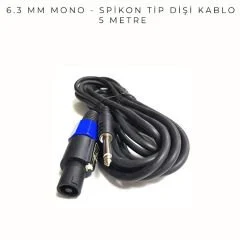 6.3 MM MONO-SPEKON KABLO 5 METRE (AVD-342)