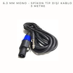 6.3 MM MONO-SPEKON KABLO 3 METRE (AVD-316)