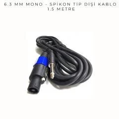 6.3 MM MONO-SPEKON DİŞİ KABLO 1.5 METRE (AVD-381)