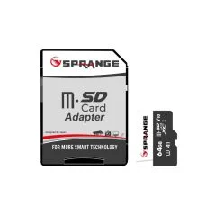 SPRANGE SM64 High Speed 4K Ultra HD 64GB TF Kart & SD Adaptör SM64 HAFIZA KARTI