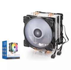 NODAR ND-2601 CPU İşlemci Kule Tipi Soğutucu Çift Fanlı 6 Bakır Borulu - Siyah