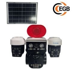 Kamera O-Kam 8095 3 Lens Sirenli Çakarlı Wifi Solar