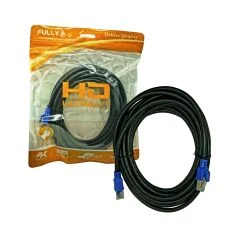 FULLY G-504D Cat7 Kablo 5 MT Siyah S/FTP RJ45 Ethernet (AVD-75)