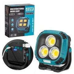 MX-W891 4000K - 7000K - Kırmızı 3 COB Ledli 30 Watt Çok Fonksiyonlu Çalışma Lambası (PowerBank) PowerMaster