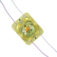 PM-14715 12 Volt 2 Watt Sarı Yanıp Sönen Çakar 4333-3030 Modül Led 43x33x28mm PowerMaster
