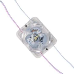 PM-14711 12 Volt 2 Watt Soğuk Beyaz Yanıp Sönen Çakar 4333-3030 Modül Led 43x33x28mm PowerMaster