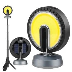 PM-24564 25 Watt USB - Type-C Girişli Cob Ledli Tek Yönlü 180 Derece Solar Çalışma Lambası PowerMaster