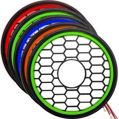 EGB Subwoofer Kapağı Çift Neon Ledli 30cm YEŞİL 1 Adet
