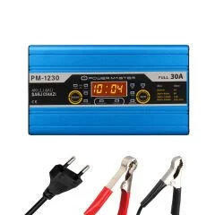 PM-1230 12 VOLT MAX 30 AMPER LCD EKRANLI KURU - ASİT - JEL AKÜ ŞARJ CİHAZI PowerMaster