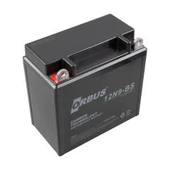 ORBUS 12N9-BS 12 V 9 AH ASİT İÇİNDE KARBON MOTOSİKLET AKÜSÜ (135MMX130MMX75MM) (2.78KG)