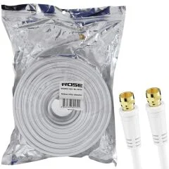 RG6 F Konnektörlü Hazır Kablo 25mt Rose RC-24-25