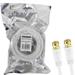 RG6 F Konnektörlü Hazır Kablo 10mt Rose RC-24-10