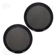 Hoparlör Kapağı 16cm Siyah Metal Izgaralı 2 Adet