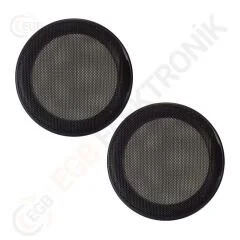 Hoparlör Kapağı 13cm Siyah Metal Izgaralı 2 Adet