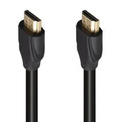 FULLY G-507K PLASTİK DÜZ SİYAH 25 METRE GOLD POŞETLİ HDMI KABLO (AVD-325-326)