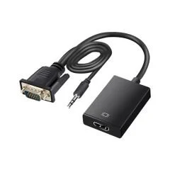 FULLY G-537K VGA TO HDMI ÇEVİRİCİ ADAPTÖR SES GİRİŞLİ (AVD-27)