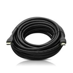 FULLY G-507DS PLASTİK DÜZ SİYAH 10 METRE GOLD POŞETLİ HDMI KABLO (AVD-380)