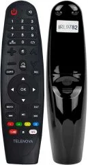 TELENOVA IRL9782 YOUTUBE-NETFLIX TUŞLU LCD-LED SES KOMUTSUZ TV KUMANDA (KMD-47)