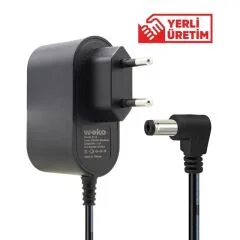 Adaptör Weko 9 Volt 1 Amper 5.5*2.5 Uçlu Priz Tipi