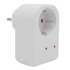 PM-18521 Durum Ledli Akım Korumalı Tekli Priz 16 Amper - 3500 Watt Tekli Beyaz PowerMaster