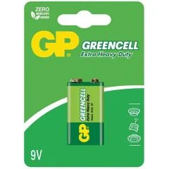 GP 1604GLF GREENCELL 9 VOLT BLİSTERLİ PİL (TEKLİ FİYAT)