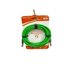 FULLY G-527Y 6.3 6.3 YEŞİL 3MT Mikrofon Kablosu (F-14)