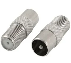 F Konnektör E-320L Dişi Anten Fiş 60 Ohm Erkek Dönüştürücü Jak (ÇK-40)