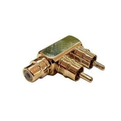 Rca Birleştirici 2 ERKEK 1DİŞİ Gold Metal (AKS-112)