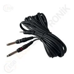 3.5mm STEREO ERKEK 2*6.3 MONO AUDİO KABLO 5mt (AVD-126=AVD-129)