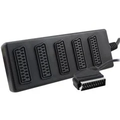 Elektromer 5'li Scart Dağıtıcı (1 Erkek - 5 Dişi Scart)